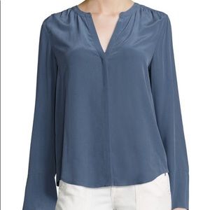 Joie Ceegan Bell-Sleeve Silk Blouse